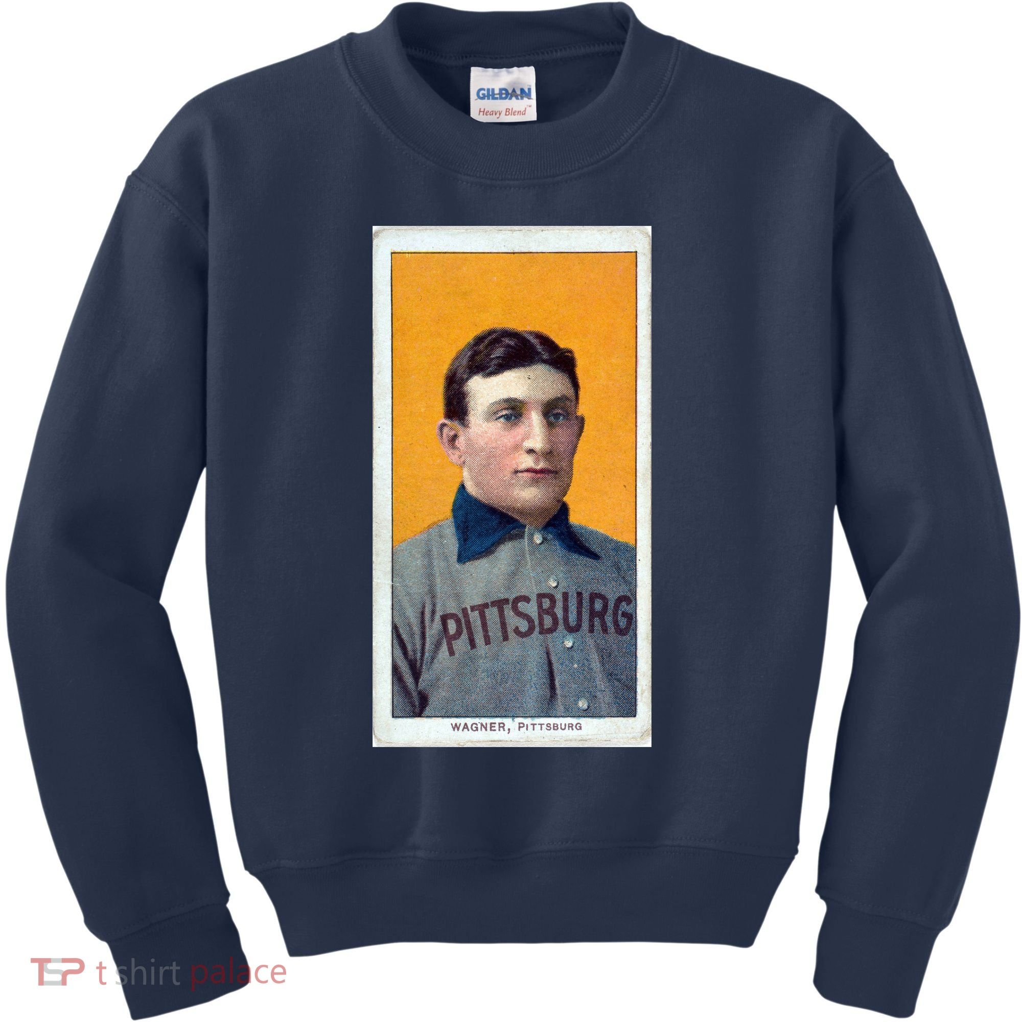 Honus Wagner T206 Baseball Card Kids Sweatshirt