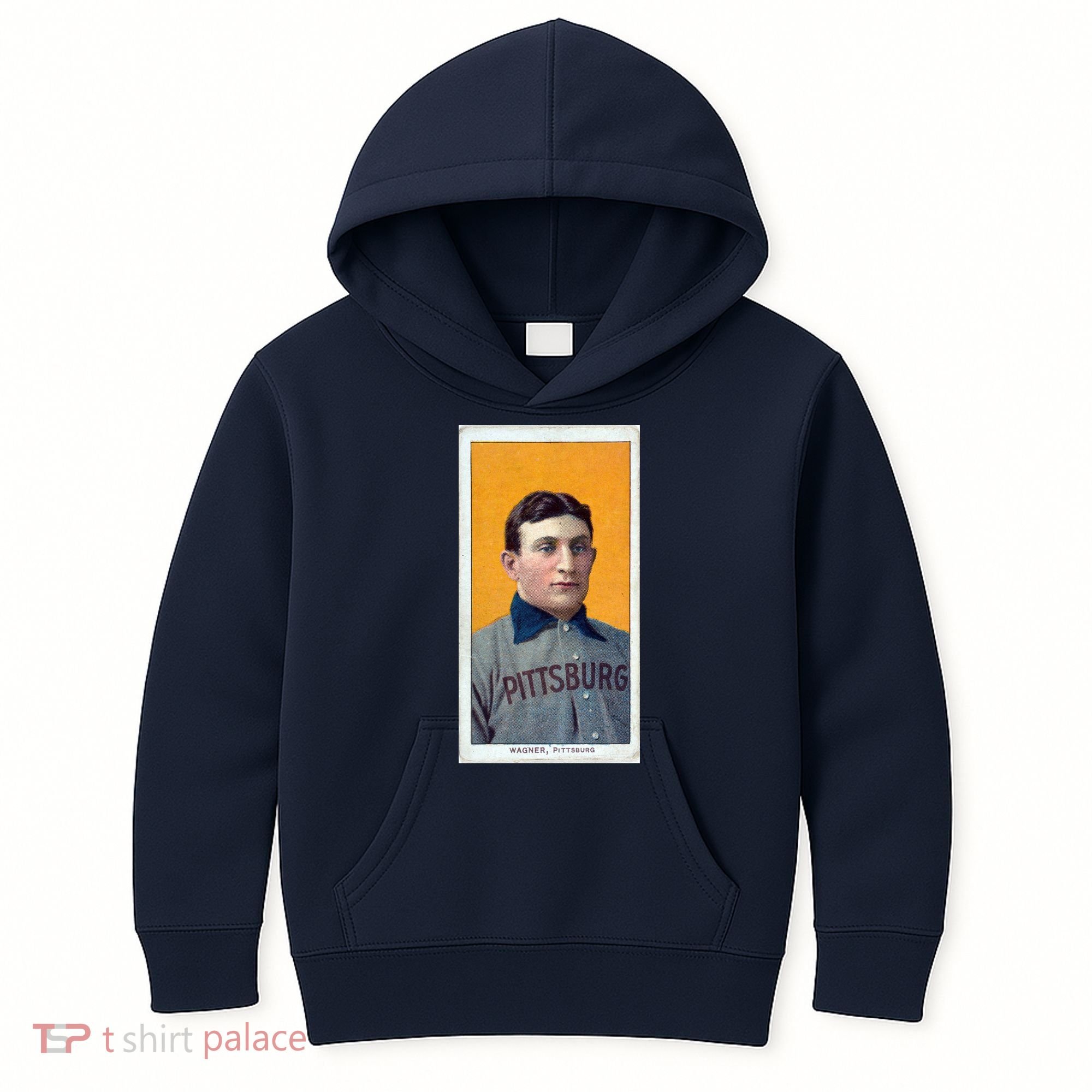 Honus Wagner T206 Baseball Card Kids Hoodie