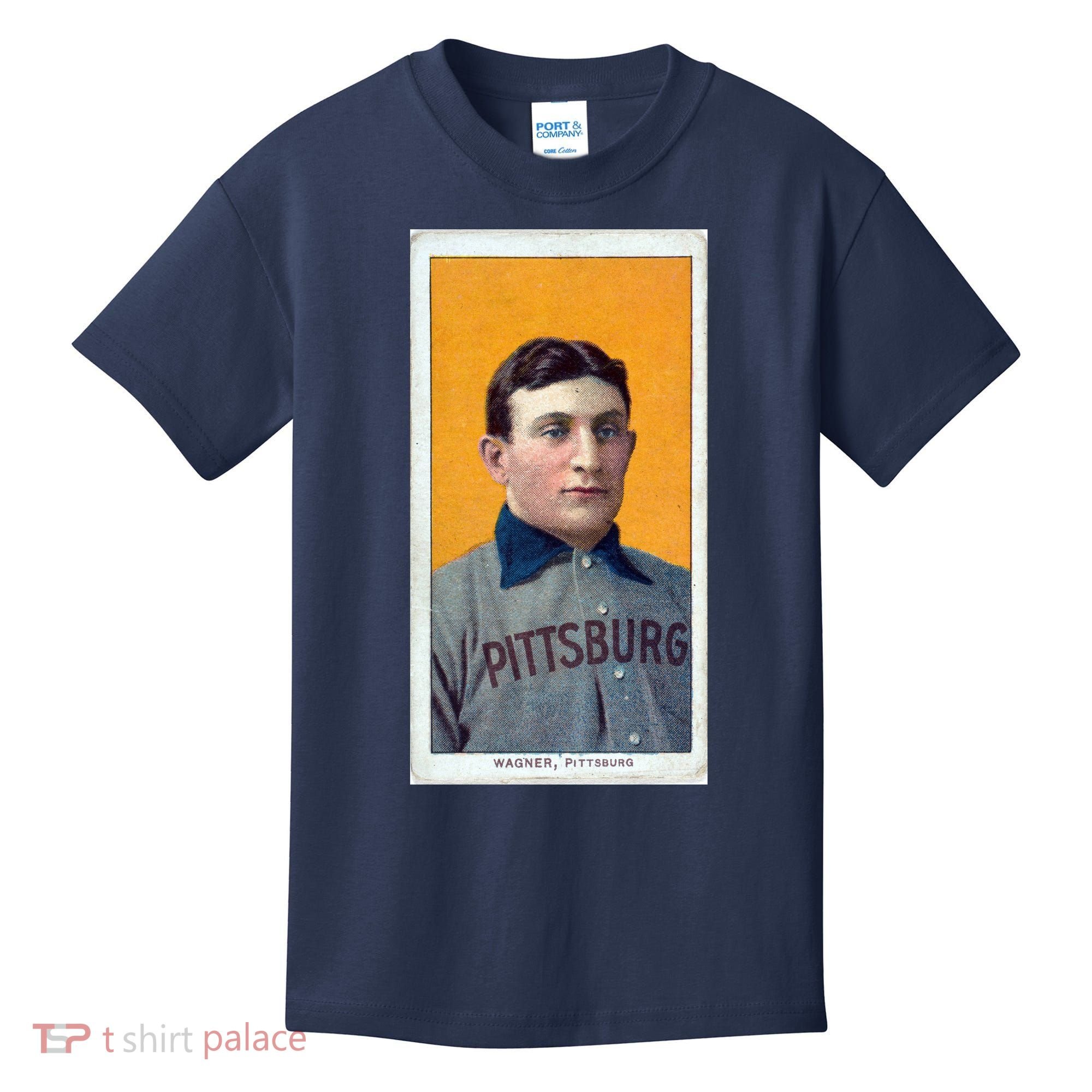 Honus Wagner T206 Baseball Card Kids T-Shirt