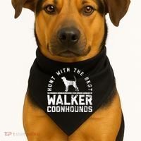 Hunt With The Best ~ Walker Coonhound Gift USA-Made Doggie Bandana thumb 1