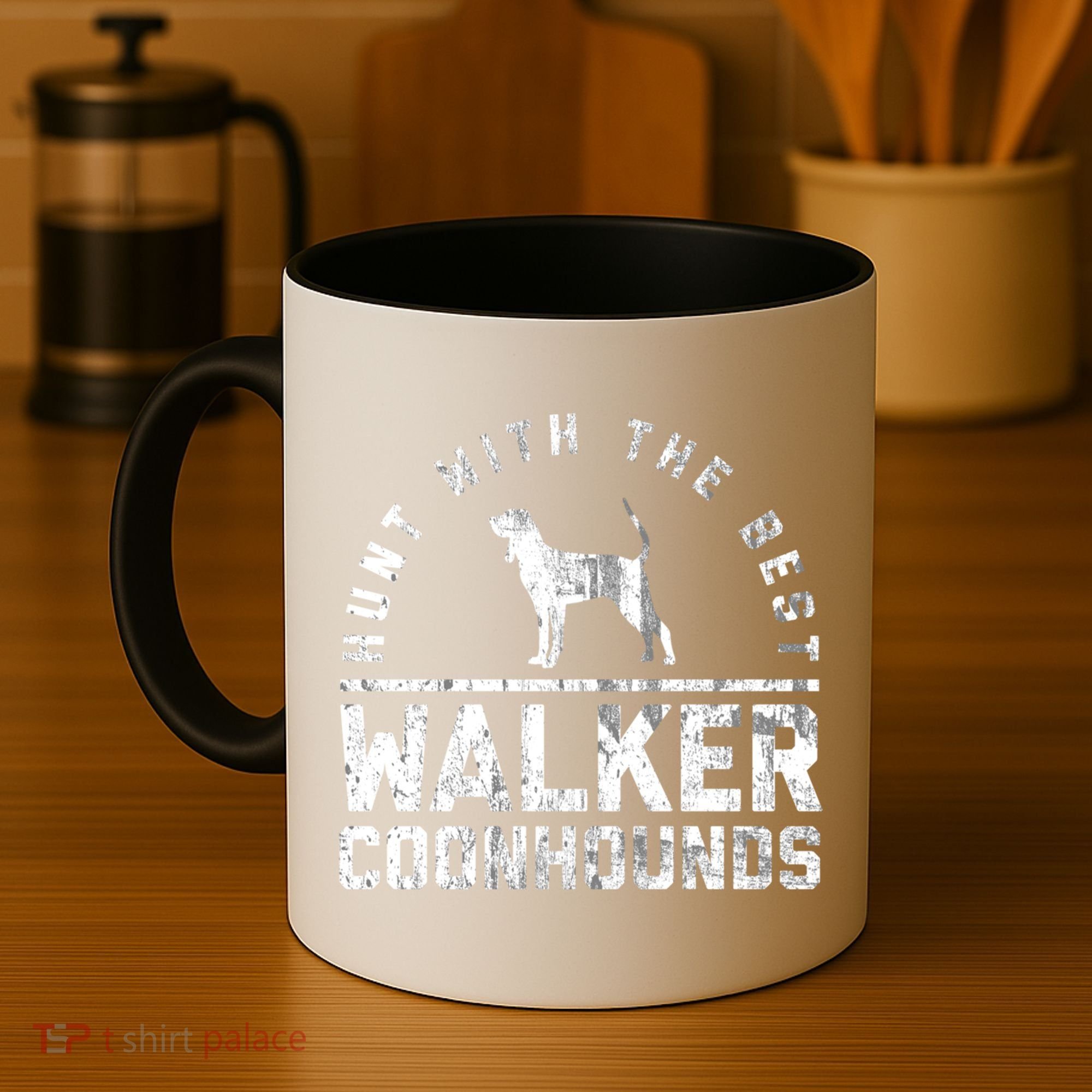 Hunt With The Best ~ Walker Coonhound Gift Coffee Mug
