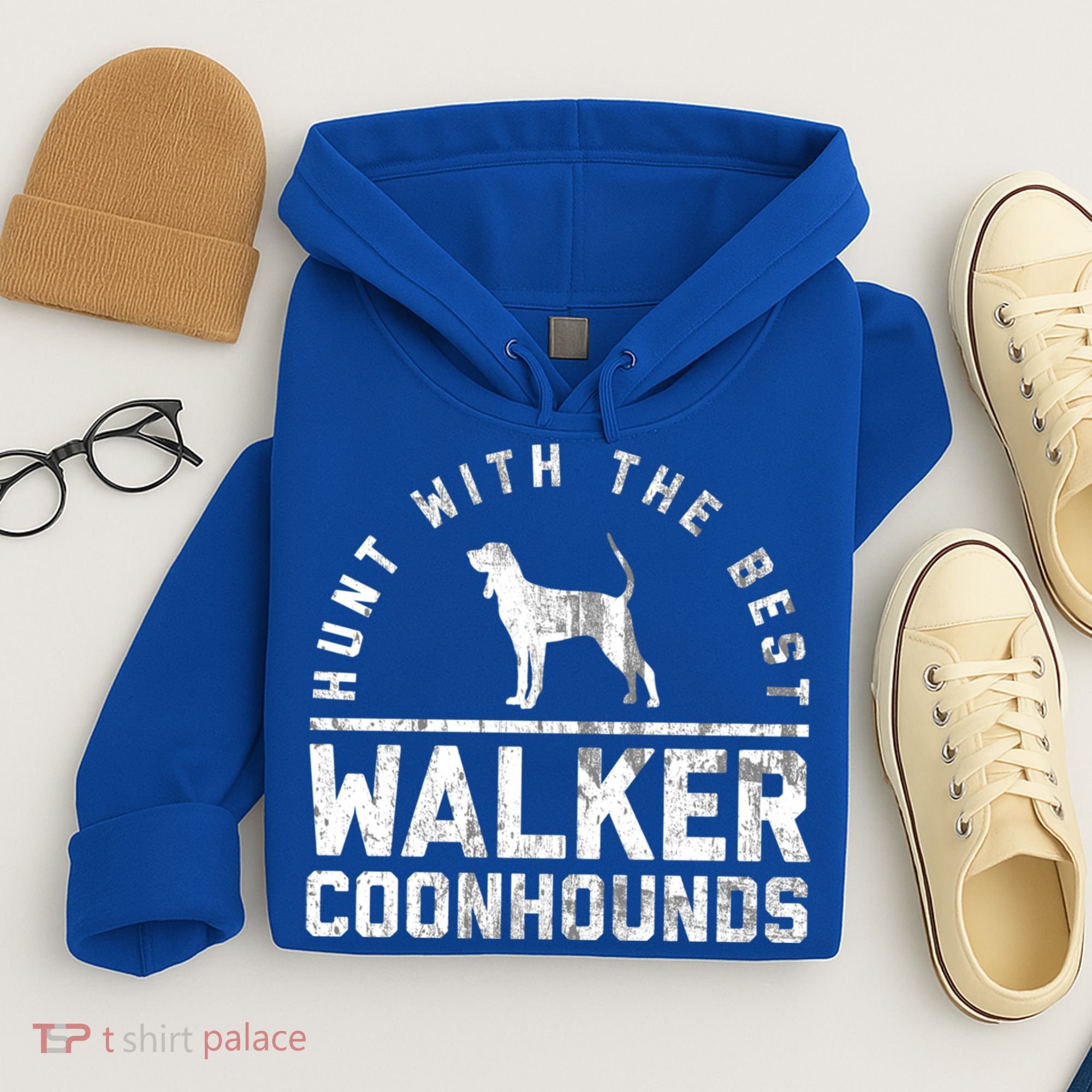 Hunt With The Best ~ Walker Coonhound Gift Hoodie