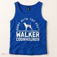 Hunt With The Best ~ Walker Coonhound Gift Tank Top thumb 2