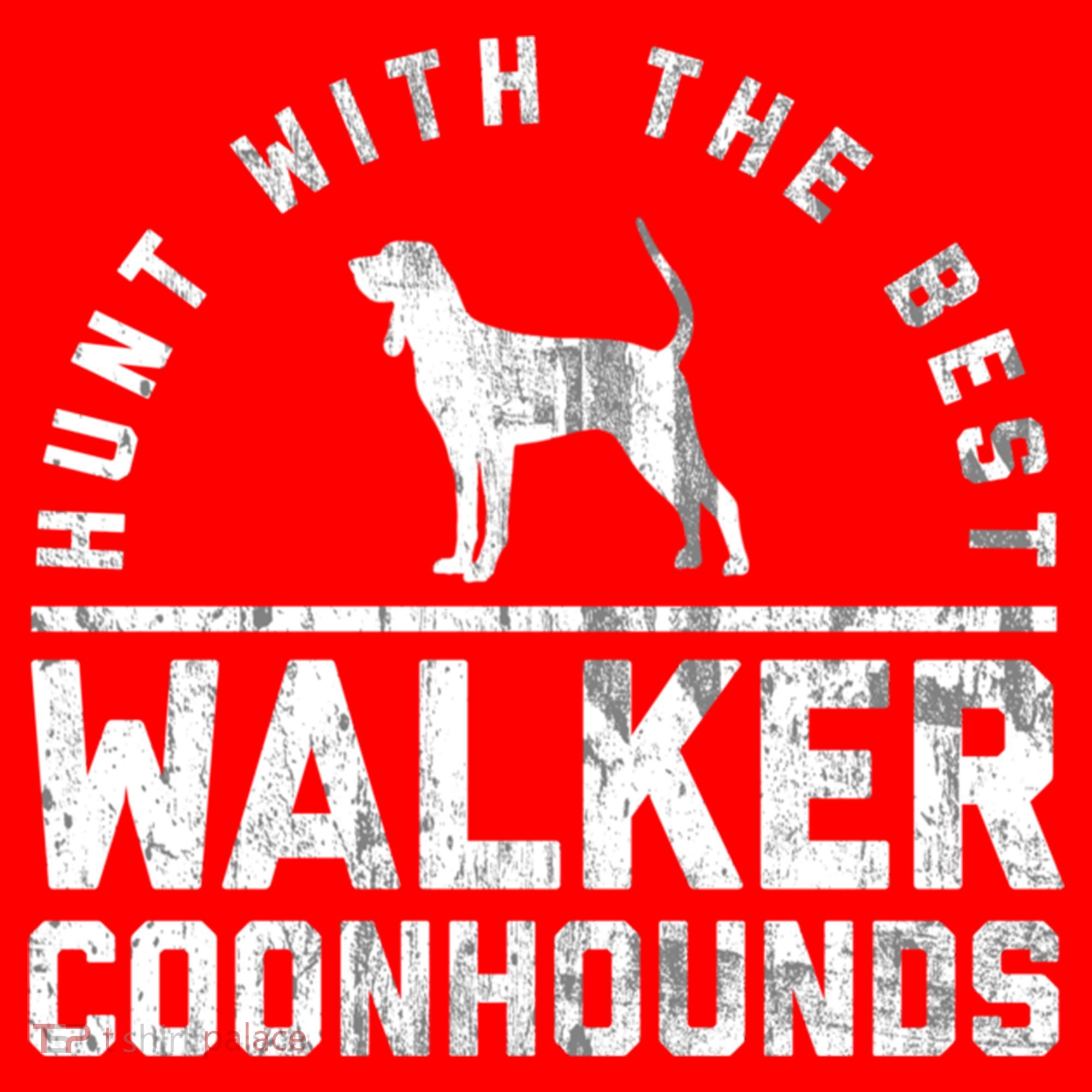 Hunt With The Best ~ Walker Coonhound Gift Santa Hat