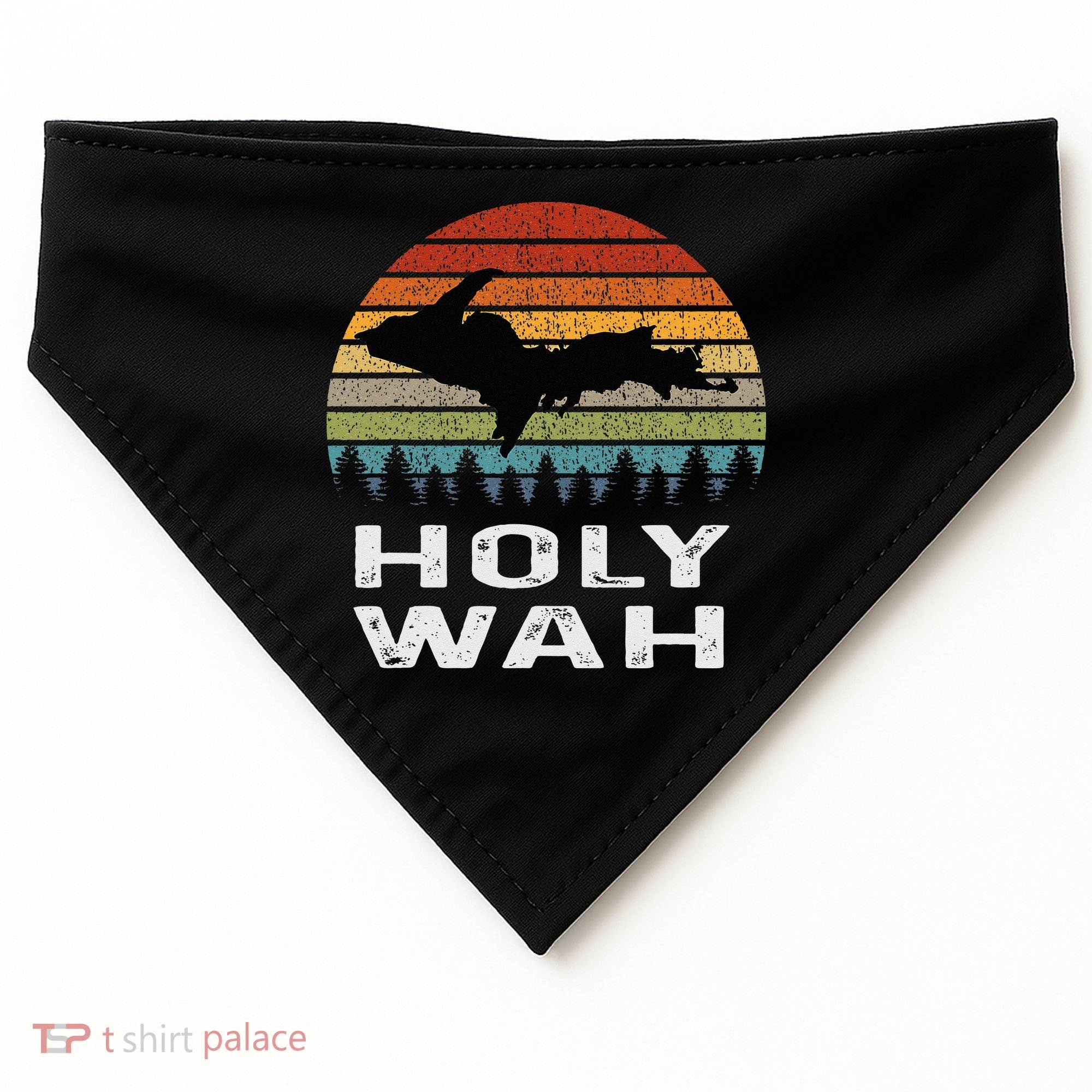 Holy Wah Upper Peninsula Michigan Gifts Yooper USA-Made Doggie Bandana