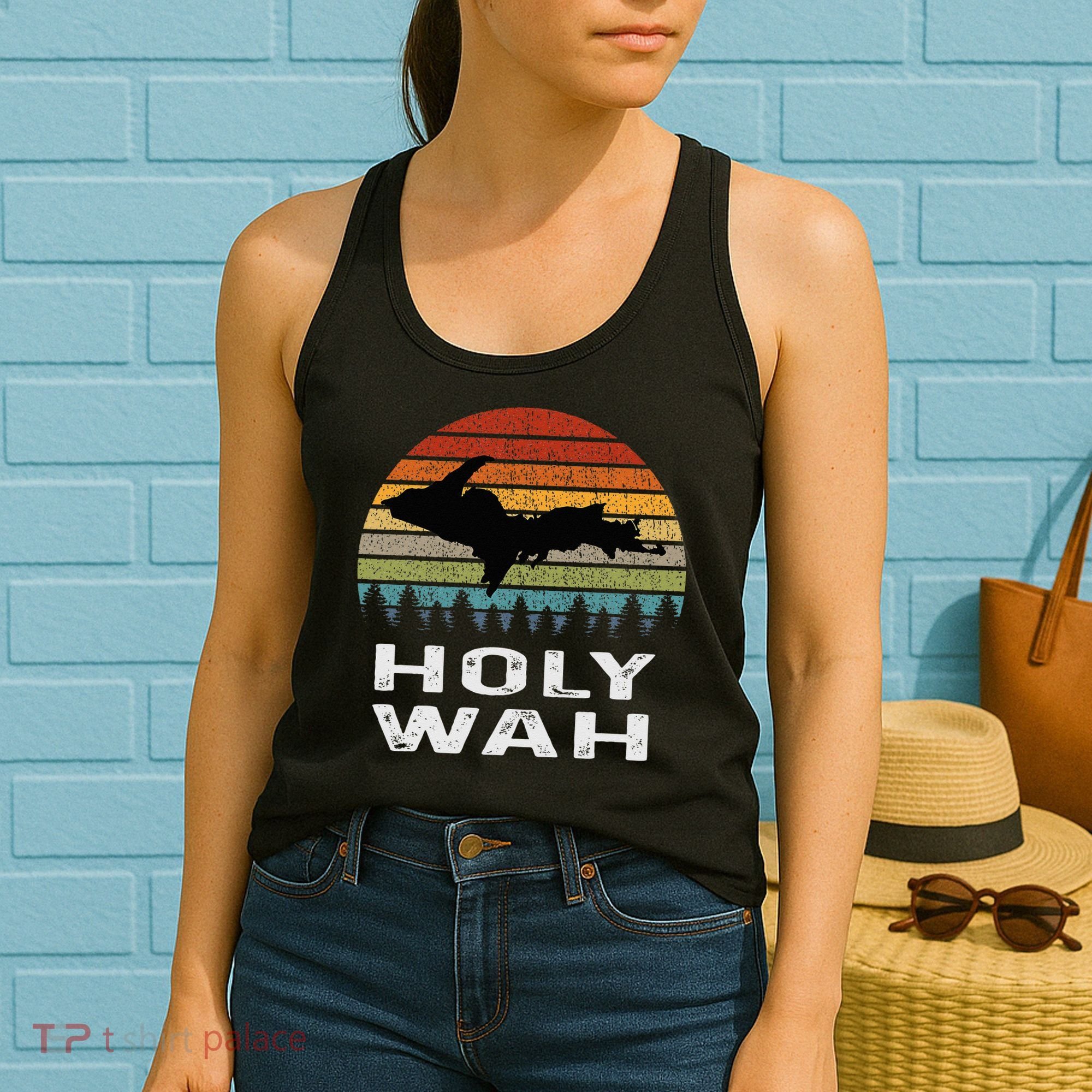 Holy Wah Upper Peninsula Michigan Gifts Yooper Women's Tank Top