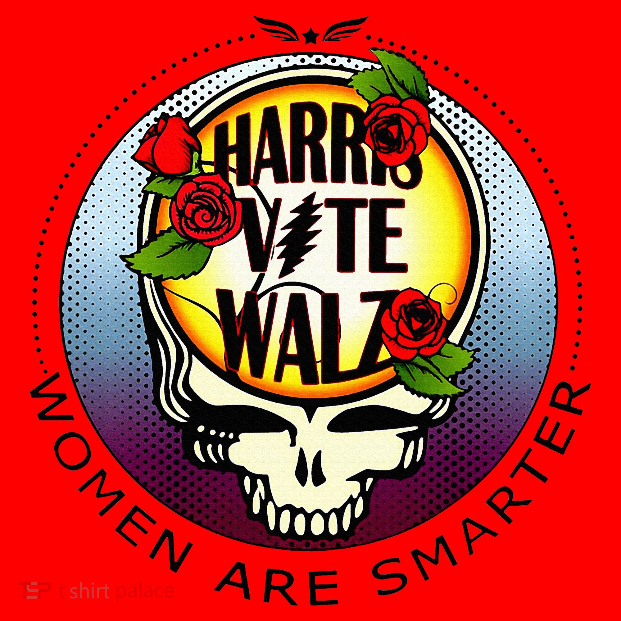 Harris Walz Vote Women Are Smarter Santa Hat
