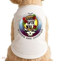 Harris Walz Vote Women Are Smarter Doggie Tank thumb 0
