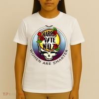 Harris Walz Vote Women Are Smarter T-Shirt thumb 4