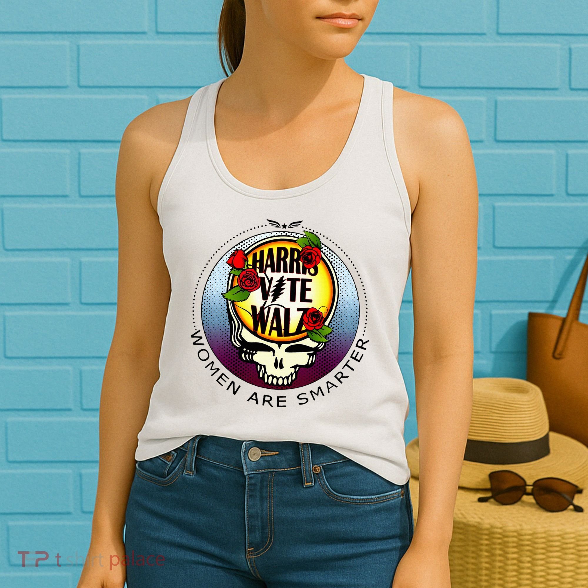 Harris Walz Vote Women Are Smarter Women's Tank Top