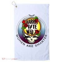 Harris Walz Vote Women Are Smarter Golf Towel thumb 0