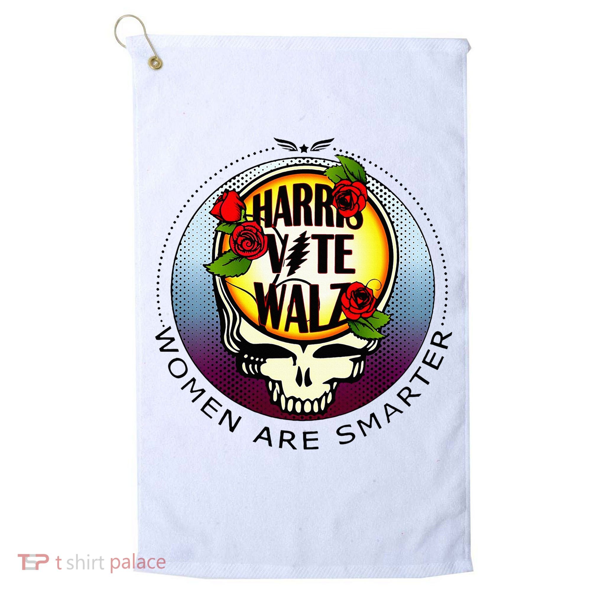 Harris Walz Vote Women Are Smarter Golf Towel
