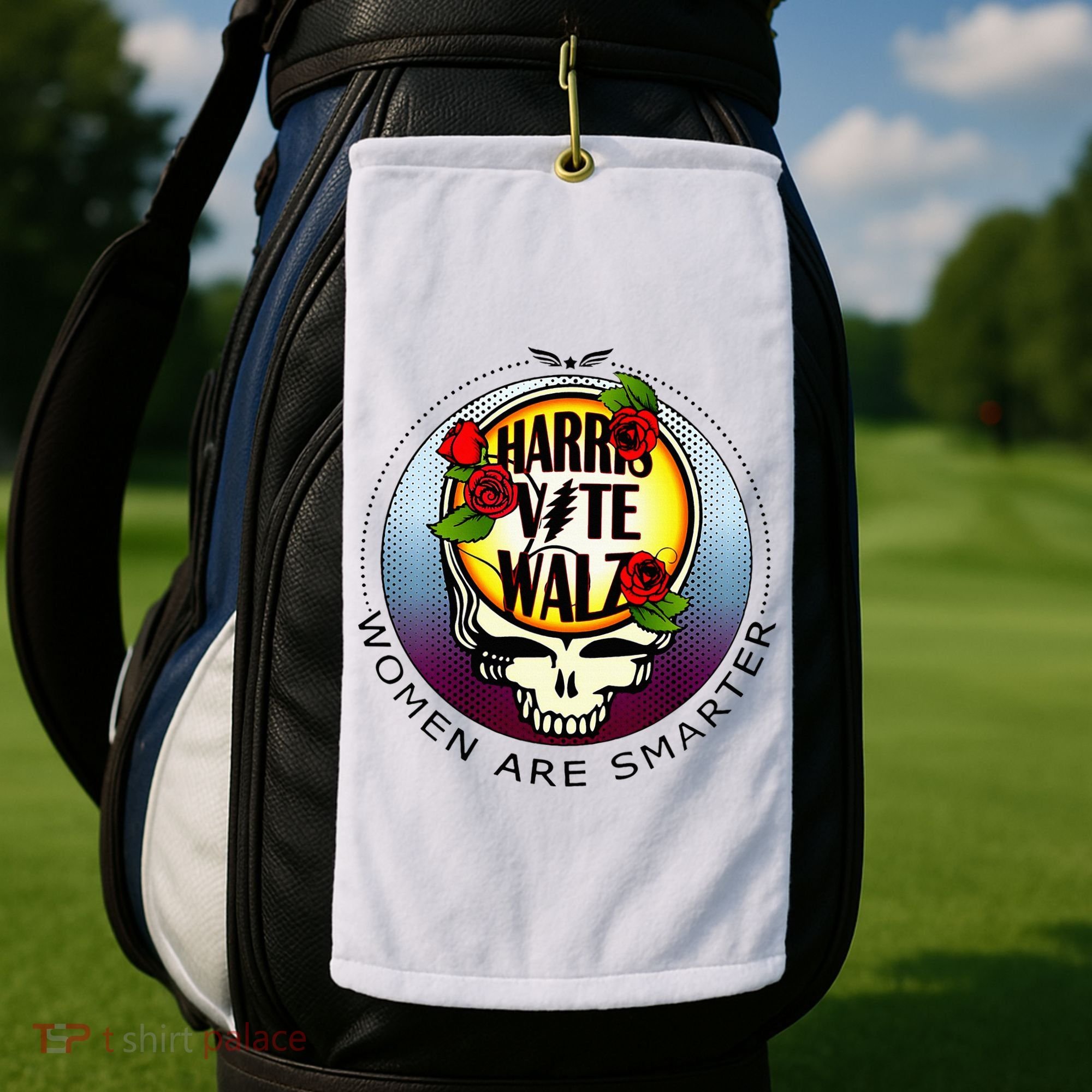 Harris Walz Vote Women Are Smarter Golf Towel