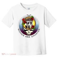 Harris Walz Vote Women Are Smarter Toddler T-Shirt thumb 0