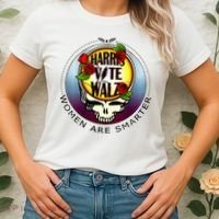 Harris Walz Vote Women Are Smarter Women's T-Shirt thumb 2