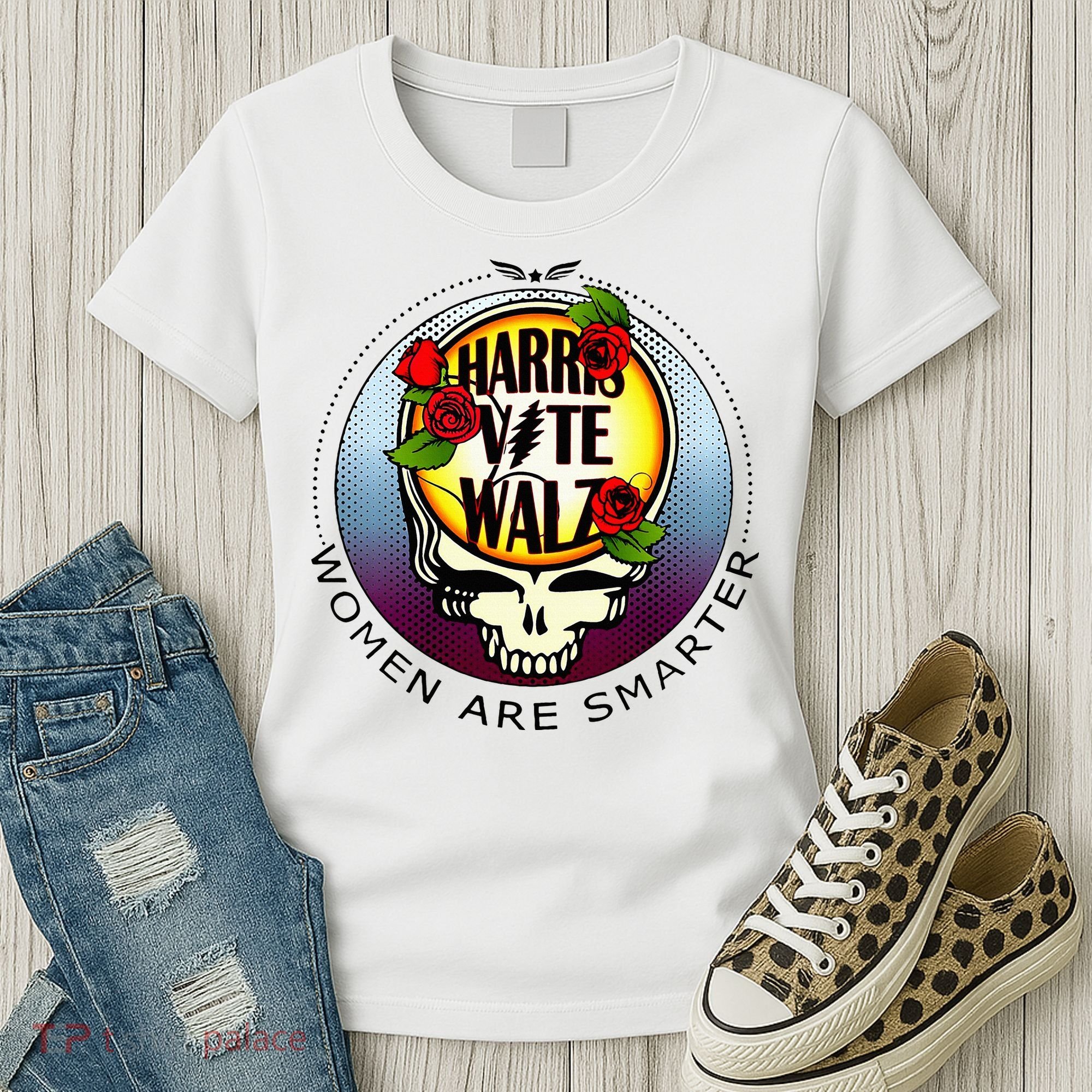 Harris Walz Vote Women Are Smarter Women's T-Shirt