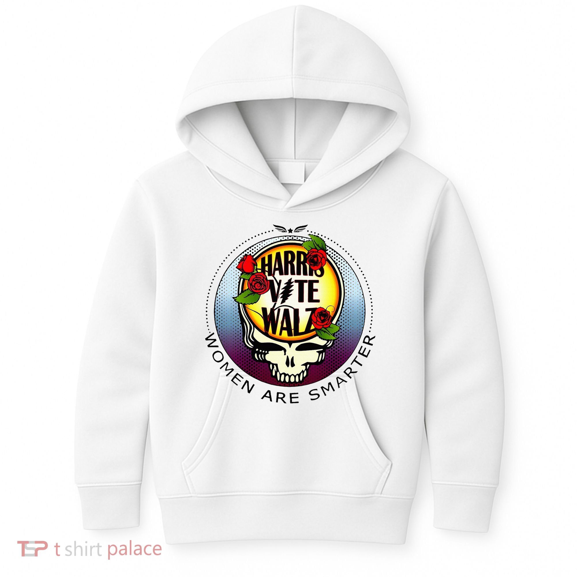 Harris Walz Vote Women Are Smarter Kids Hoodie