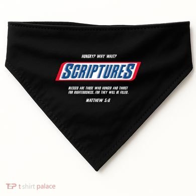 Hungry Why Wait Scriptures Blessed Are Those Who Hunger USA-Made Doggie Bandana