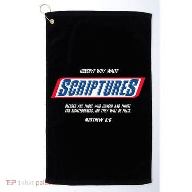 Hungry Why Wait Scriptures Blessed Are Those Who Hunger Golf Towel