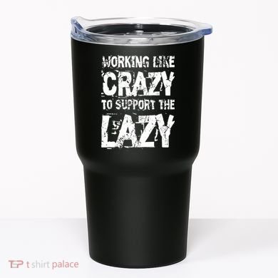 Hard Worker Working Like Crazy To Support The Lazy Tumbler