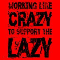 Hard Worker Working Like Crazy To Support The Lazy Santa Hat thumb 1