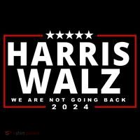 Harris Walz We Are Not Going Back 2024 Election USA-Made Doggie Bandana thumb 2