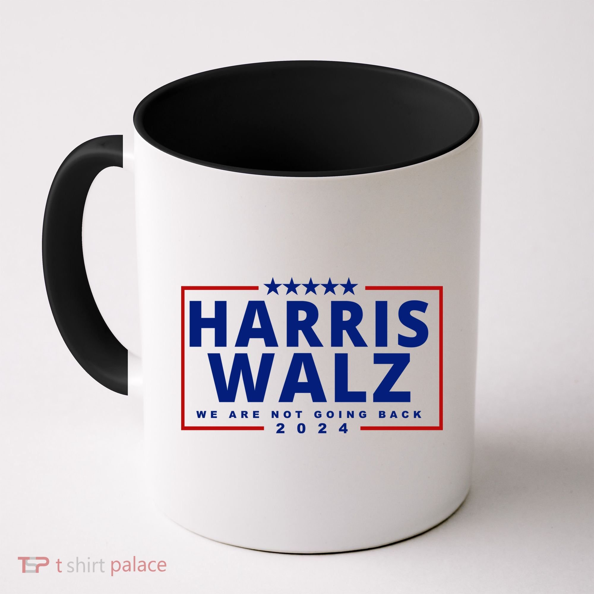 Harris Walz We Are Not Going Back 2024 Election Coffee Mug
