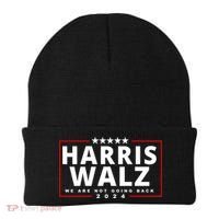 Harris Walz We Are Not Going Back 2024 Election Beanie thumb 0
