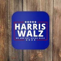 Harris Walz We Are Not Going Back 2024 Election Coaster thumb 0