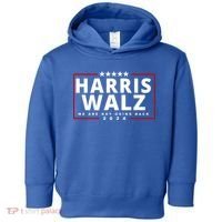 Harris Walz We Are Not Going Back 2024 Election Toddler Hoodie thumb 0