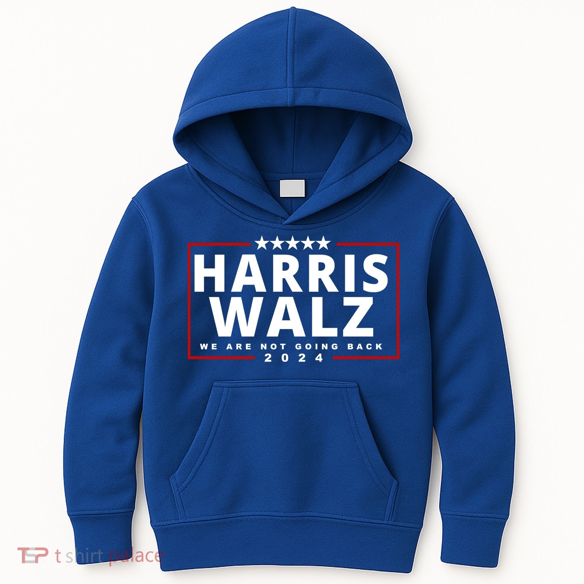 Harris Walz We Are Not Going Back 2024 Election Kids Hoodie