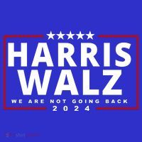 Harris Walz We Are Not Going Back 2024 Election Kids T-Shirt thumb 4