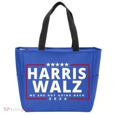 Harris Walz We Are Not Going Back 2024 Election Tote Bag