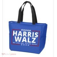 Harris Walz We Are Not Going Back 2024 Election Tote Bag thumb 3
