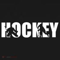 Hockey Word With Cut Out Silhouettes Backpack thumb 2