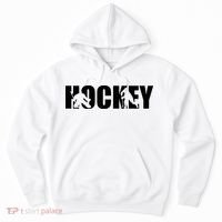 Hockey Word With Cut Out Silhouettes Hoodie thumb 0