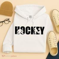 Hockey Word With Cut Out Silhouettes Hoodie thumb 4