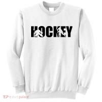 Hockey Word With Cut Out Silhouettes Sweatshirt thumb 0