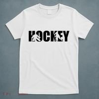 Hockey Word With Cut Out Silhouettes T-Shirt thumb 5