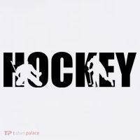 Hockey Word With Cut Out Silhouettes Women's Tank Top thumb 5
