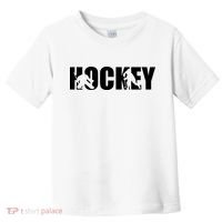 Hockey Word With Cut Out Silhouettes Toddler T-Shirt thumb 0
