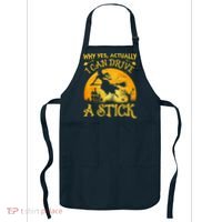 Halloween Why Yes Actually I Can Drive A Stick Apron thumb 0