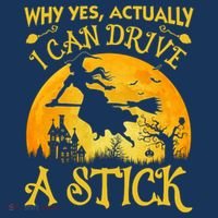 Halloween Why Yes Actually I Can Drive A Stick Coaster thumb 2