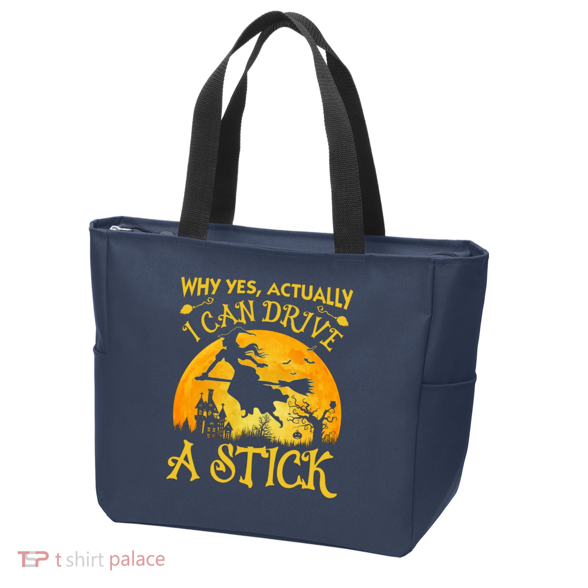 Halloween Why Yes Actually I Can Drive A Stick Tote Bag