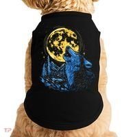 Howling Wolf Yellow Moon Doggie Tank thumb 0
