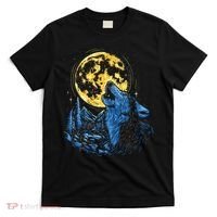 Howling Wolf Yellow Moon T-Shirt thumb 0