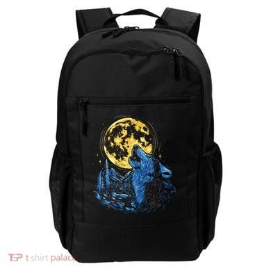 Howling Wolf Yellow Moon Backpack