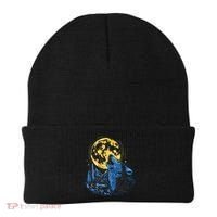 Howling Wolf Yellow Moon Beanie thumb 0