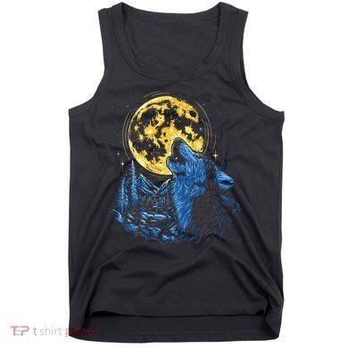 Howling Wolf Yellow Moon Tank Top