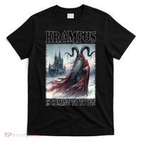 Holiday Xmas Krampus Is Coming To Town Christmas Horror Gift T-Shirt thumb 0